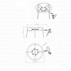 Fogareiro Disco 35 Cm Zincado 6 Caulins - Papaleguas