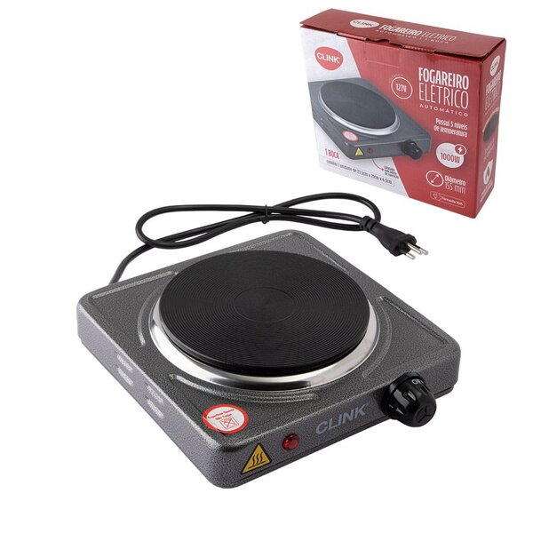 Fogareiro Elétrico 1 Boca 1000w 127v - Clink