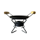 Fogareiro Espiriteira Fogão Chapa Camping Pequeno Portatil