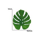 Folha Costela De Adão Verde Artificial Látex Premium 19cm - M