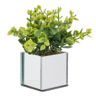 Folha de Chá Vaso Espelhado 6cm