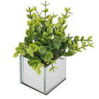 Folha de Chá Vaso Espelhado 6cm