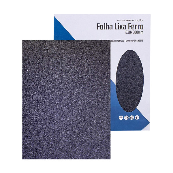 Folha De Lixa Ferro Aeme 230x280mm 50 Unidades - 36