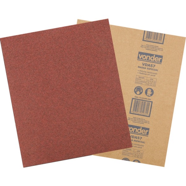 Folha De Lixa Para Massas Grão 150 Pacote Com 50 Unidades - V