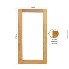 Folha De Porta 210x100 Cm Tauari Panoramica Sem Vidro Mapaf M