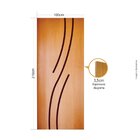 Folha de porta 210x100cm Tauari HDF Frisada Mapaf (modelo 10)