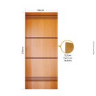 Folha de porta 210x100cm Tauari HDF Frisada Mapaf (modelo 184)
