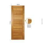 Folha De Porta 210x100cm Tauari Roma Mapaf Marrom Claro
