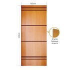 Folha de porta 210x102cm Tauari HDF Frisada Mapaf (modelo 184)