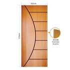 Folha de porta 210x102cm Tauari HDF Frisada Mapaf (modelo 36)