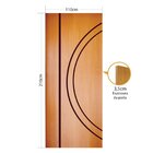 Folha de porta 210x110cm Tauari HDF Frisada Mapaf (modelo 08)