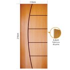 Folha de porta 210x110cm Tauari HDF Frisada Mapaf (modelo 186)