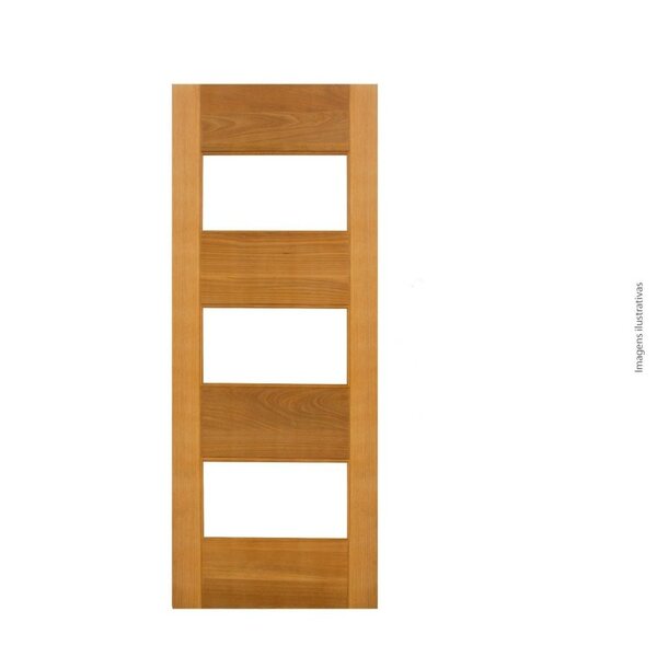 Folha De Porta 210x110cm Tauari Milão Sem Vidro Mapaf Marrom-