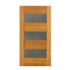 Folha De Porta 210x112 Cm Tauari Milao S/ Vidro Mapaf Marrom