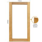 Folha De Porta 210x112 Cm Tauari Panoramica Sem Vidro Mapaf M