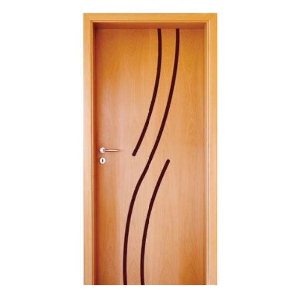 Folha de porta 210x112cm Tauari HDF Frisada Mapaf (modelo 10)
