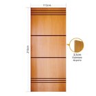 Folha de porta 210x112cm Tauari HDF Frisada Mapaf (modelo 184)