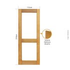 Folha De Porta 210x112cm Tauari Zurique Sem Vidro Mapaf Marro
