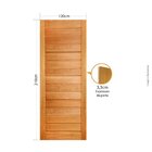 Folha De Porta 210x120 Cm Tauari Ad01 Mapaf Marrom