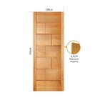 Folha De Porta 210x120cm Tauari Belga Mapaf Marrom-claro