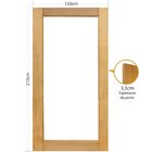 Folha De Porta 210x120cm Tauari Panorâmica Sem Vidro Mapaf Ma