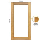 Folha De Porta 210x122 Cm Tauari Panoramica Sem Vidro Mapaf M