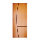 Folha De Porta 210x60cm Hdf Frisada Modelo 193 Mapaf Marrom C