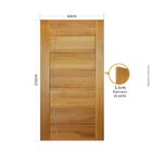 Folha De Porta 210x60cm Tauari Bbb Frisada Mapaf Marrom