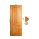 Folha De Porta 210x62 Cm Tauari Zoan Mapaf Marrom-claro