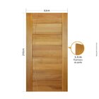 Folha De Porta 210x62cm Tauari 3b Frisada Mapaf Marrom