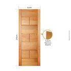 Folha De Porta 210x62cm Tauari Franca Mapaf Marrom-claro