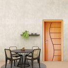 Folha de porta 210x62cm Tauari HDF Frisada Mapaf (modelo 33)