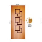 Folha de porta 210x62cm Tauari HDF Frisada Mapaf (modelo 44)