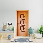 Folha de porta 210x62cm Tauari HDF Frisada Mapaf (modelo 44)