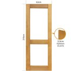 Folha De Porta 210x62cm Tauari Zurique Sem Vidro Mapaf Marrom