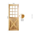 Folha De Porta 210x70 Cm Tauari Holandesa Mapaf Marrom