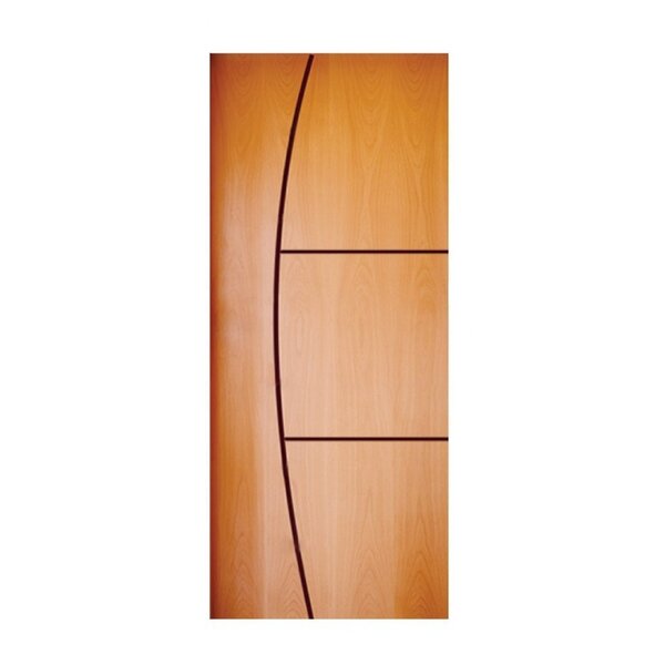 Folha De Porta 210x70cm Hdf Frisada Modelo 193 Mapaf Marrom C