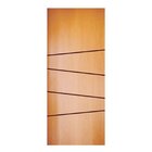 Folha De Porta 210x70cm Hdf Frisada Modelo 196 Mapaf Marrom C