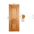 Folha De Porta 210x70cm Tauari Basalto Mapaf Marrom-claro