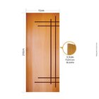 Folha de porta 210x70cm Tauari HDF Frisada Mapaf (modelo 190)