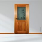 Folha De Porta 210x70cm Tauari Monaco Sem Vidro Mapaf Marrom-