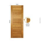 Folha De Porta 210x70cm Tauari Roma Mapaf Marrom Claro