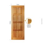 Folha De Porta 210x72 Cm Tauari Pv8 Mapaf Marrom-claro