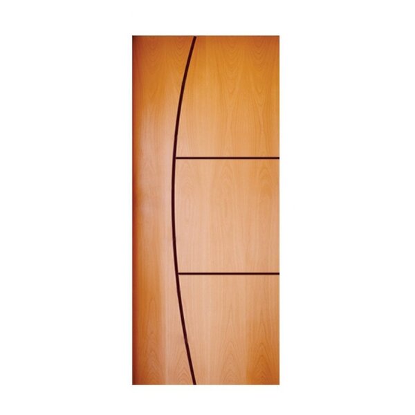 Folha De Porta 210x72cm Hdf Frisada Modelo 193 Mapaf Marrom C