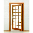 Folha De Porta 210x72cm Tauari Ad Vidros Mapaf Marrom-claro