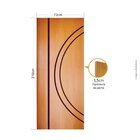Folha de porta 210x72cm Tauari HDF Frisada Mapaf (modelo 08)
