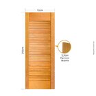 Folha De Porta 210x72cm Tauari Suiça Mapaf Marrom-claro