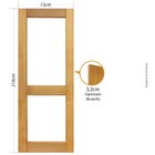 Folha De Porta 210x72cm Tauari Zurique Sem Vidro Mapaf Marrom