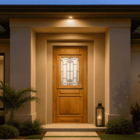 Folha De Porta 210x80 Cm Tauari Alteza Com Grade Mapaf Marrom