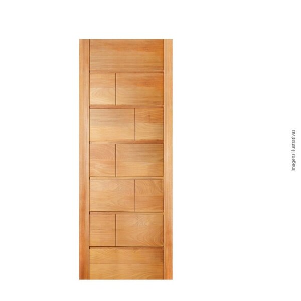 Folha De Porta 210x80 Cm Tauari Belga Mapaf Marrom-claro